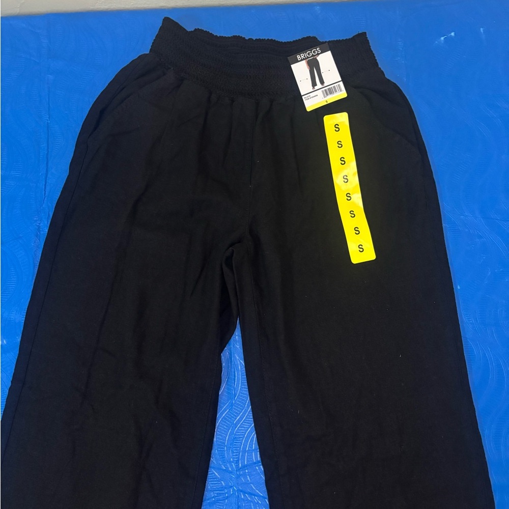 Briggs New York Black Pants with Elastic Waistband